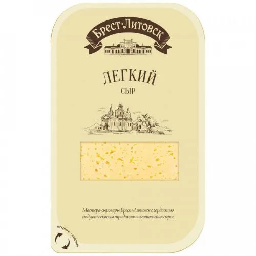 Сыр полутвердый Брест-Литовск Легкий нарезка 35% 150 г